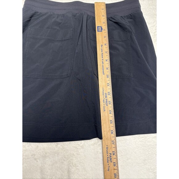 Athleta Chelsea Cargo Skort Skirt Size 4 Black Pull On Stretch Drawstring - Picture 6 of 7